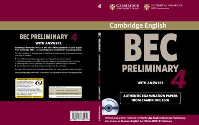 Cambridge Bec. Preliminary. Student's Book with Answers. Per gli Ist. Tecnici e Professionali. Con CD Audio