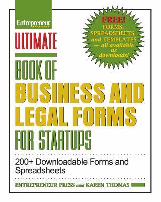 Book of Business and Legal Forms for Startups : 200+ Downloadable Forms and Spreadsheets